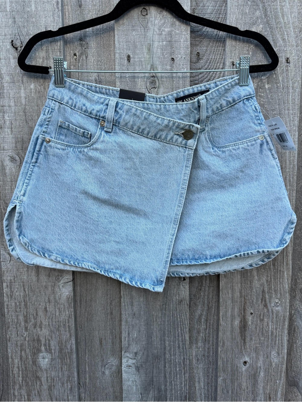 Blank NYC Light Wash Denim Skort